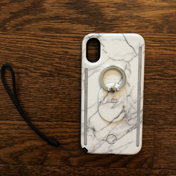 LuMee Duo On The Glow Bundle iPhone X/XS - White Marble - Picture 5 of 5